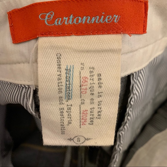 Anthropologie Cartonnier long gray plaid shorts - Picture 11 of 15